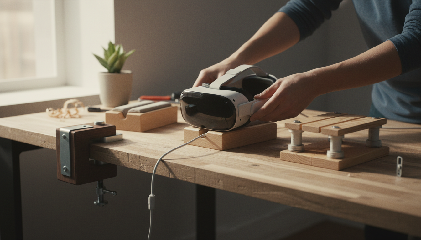 DIY Vision Pro stands: affordable upcycling ideas to hold and access your headset