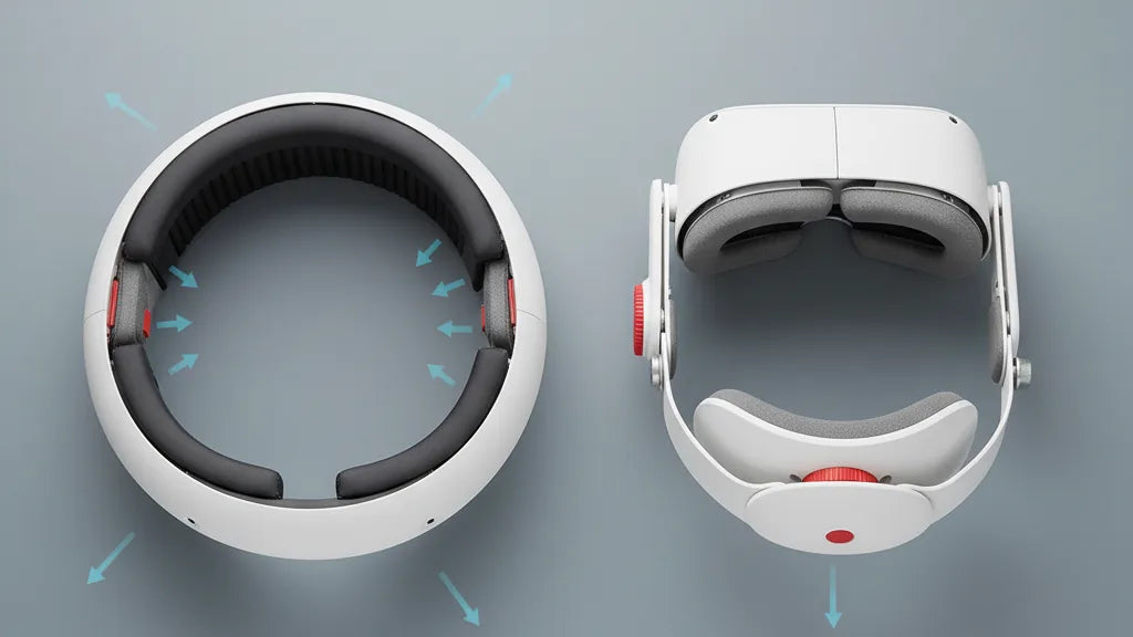Comparing Quest 2 strap types: Halo strap vs Elite strap and impact on stability