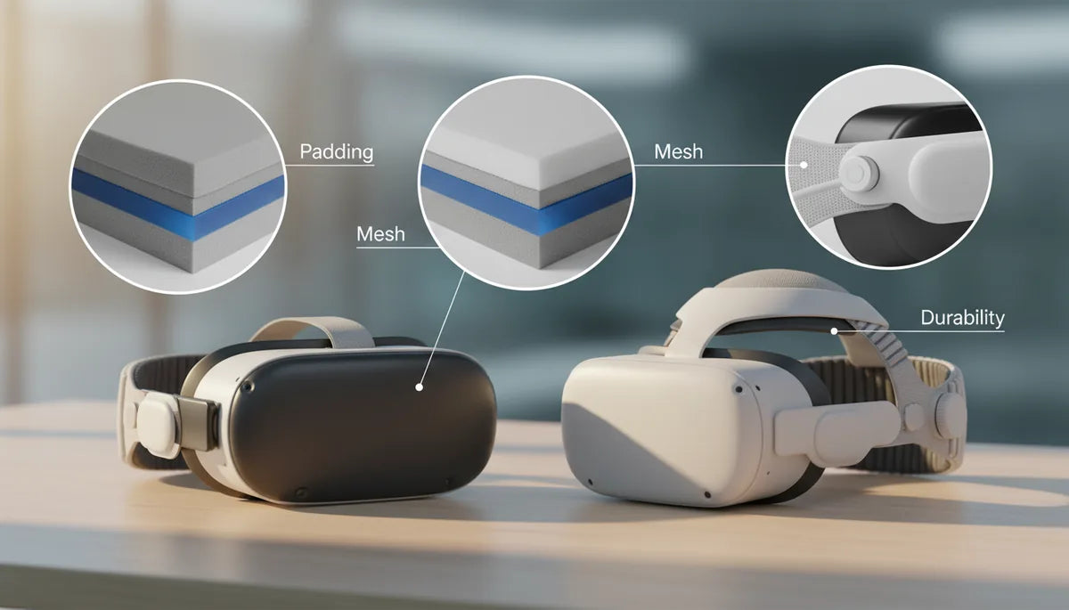 Material Matters: Padding, Mesh, and Durability in Quest 2 and Vision Pro Straps