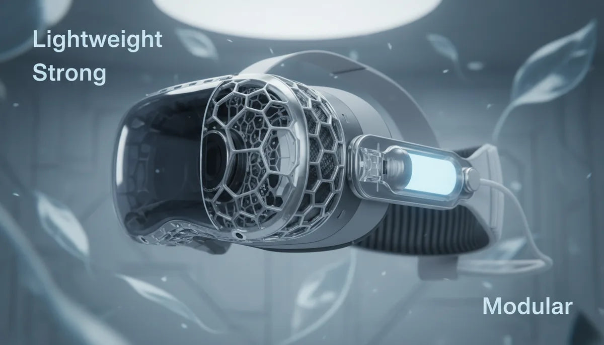 Design and material choices that cut VR headset weight without sacrificing durability
