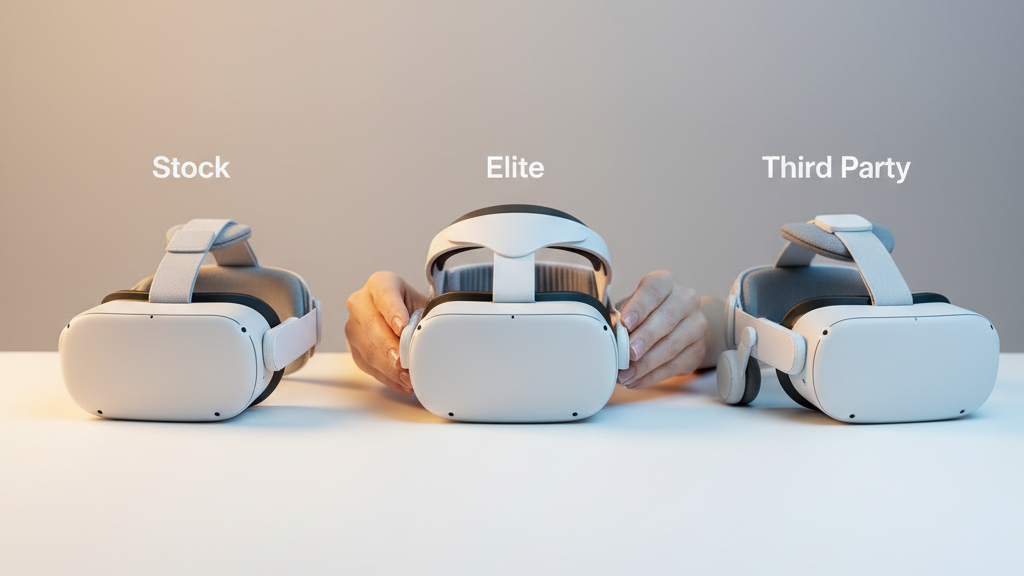 Quest two Strap System Showdown: Stock vs Elite Strap vs Third-Party Options
