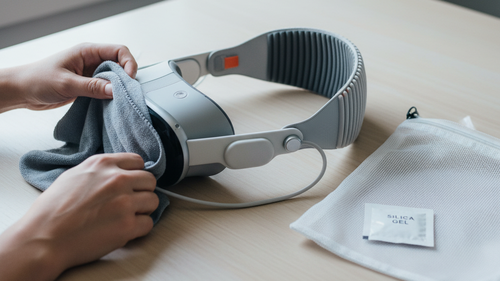 Drying and storage techniques after cleaning your Quest two comfort strap