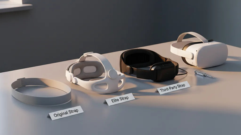 Comparing Quest 2 Strap Options: Original, Elite Strap, and Third-Party Alternatives for Balance