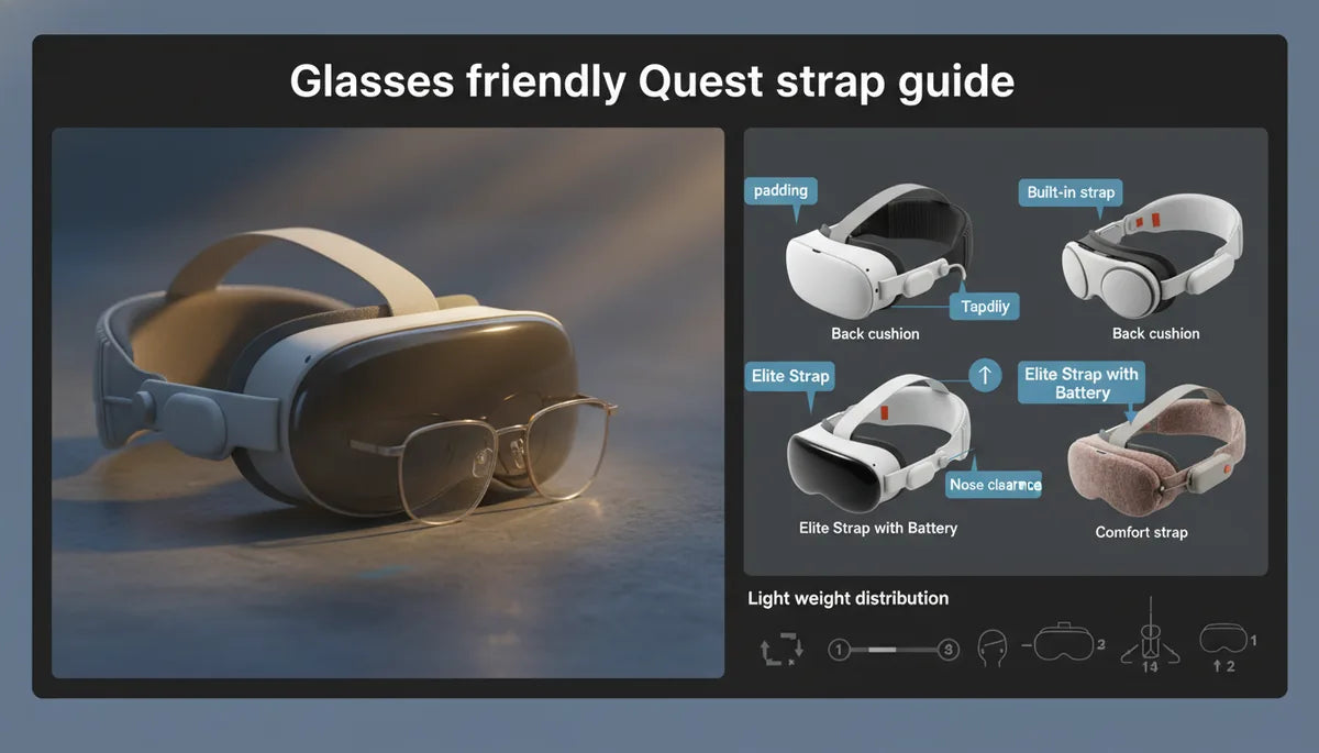 Choosing the right comfort strap for glasses wearers on Quest headsets