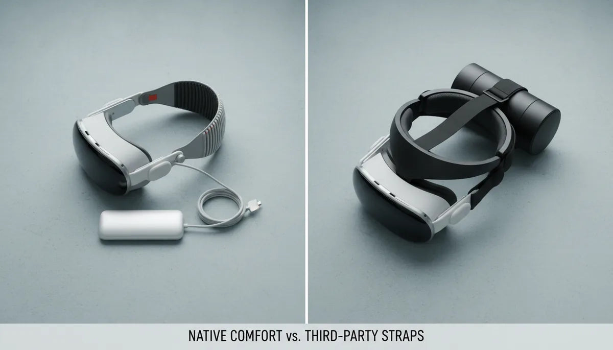 Apple Vision Pro Versus Third Party Comfort Straps Pros and Cons and Compatibility