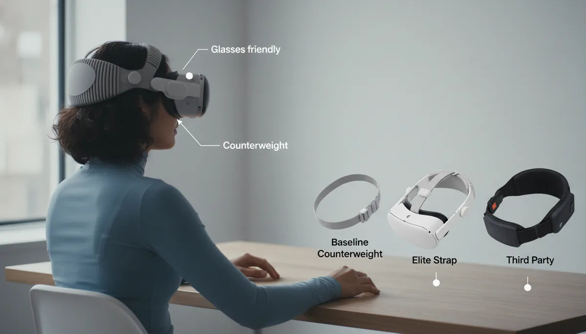 How to optimize Quest 2 comfort with weight distribution and strap adjustment