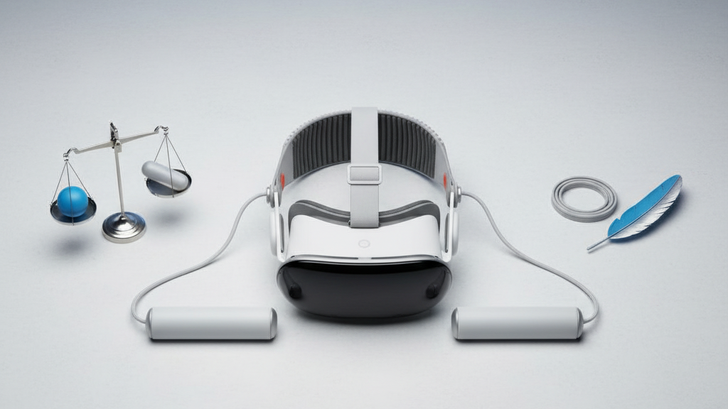 Balancing with Counterweights: Transforming Stability on Lightweight VR Headsets