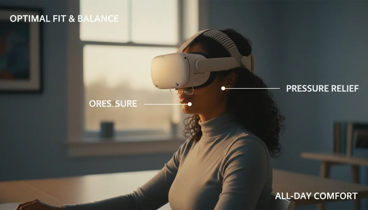 Glasses Friendly Quest Two Straps for Clearer VR Comfort