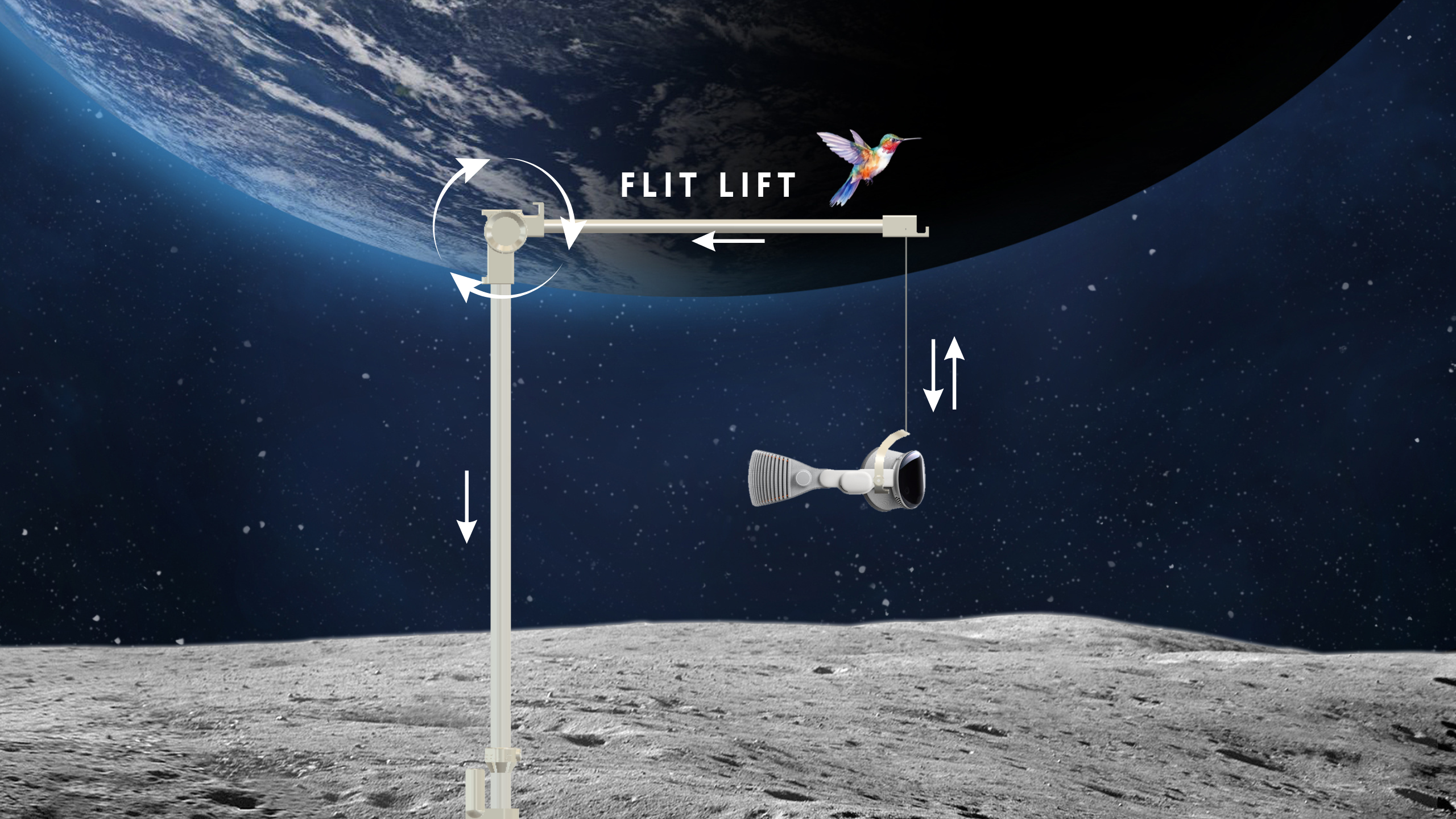 Flit Lift for Vision Pro - The Ultimate Accessory For Weightless VR Comfort!